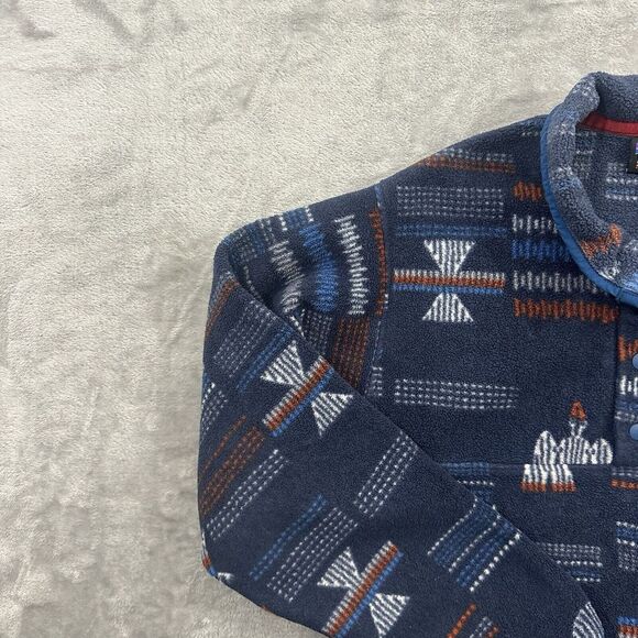 Patagonia Synchilla Snap-T Fleece Native Blue Thunderbird Turtle Tribal XS - Picture 3 of 12